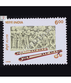 INDIAN MUSICAL INSTRUMENTS FLUTE COMMEMORATIVE STAMP