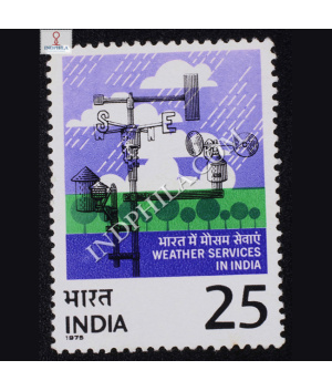 WEATHER SERVICES IN INDIA COMMEMORATIVE STAMP