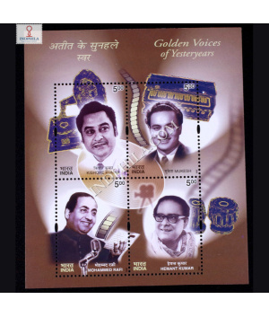 INDIA 2003 GOLDEN VOICES OF YESTERYEARS MNH MINIATURE SHEET