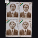 MADAN LAL DHINGRA BLOCK OF 4 INDIA COMMEMORATIVE STAMP