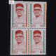 PANDIT HRIDAY NATH KUNZRU BLOCK OF 4 INDIA COMMEMORATIVE STAMP