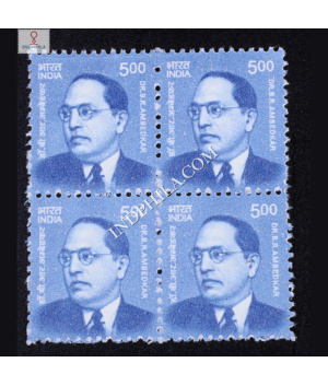 INDIA 2015 TO 2019 BUILDERS OF MODERN INDIA DR B R AMBEDKAR MNH BLOCK OF 4 DEFINITIVE STAMP