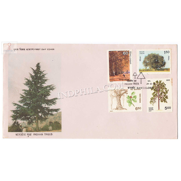 India 1987 Indian Trees Fdc