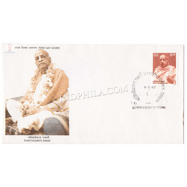 India 1997 Birth Centenary Of Bhaktivedanta Swami Fdc