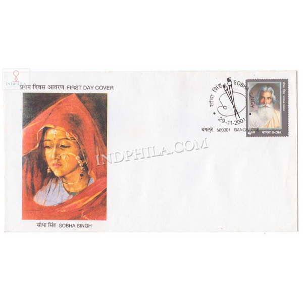 India 2001 Birth Centenary Of Sobha Singh Fdc