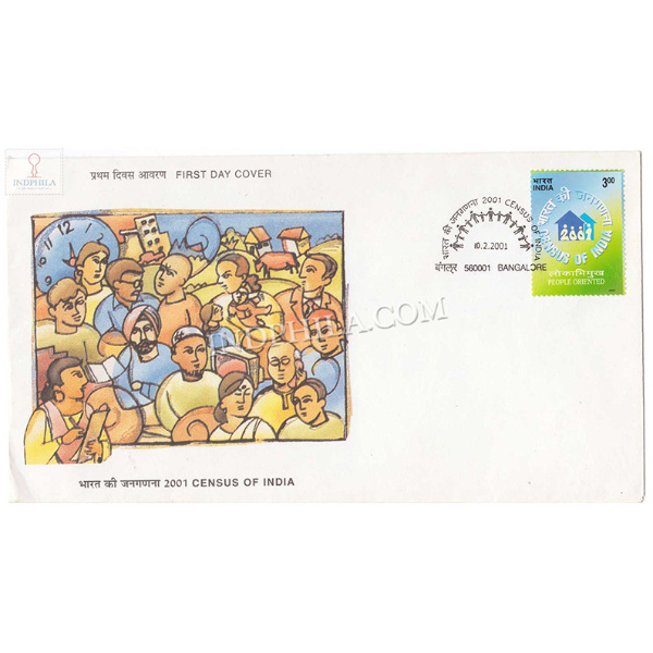 India 2001 Census Of India Fdc