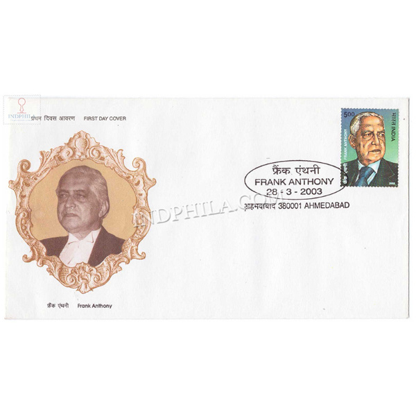 India 2003 Frank Anthony Fdc