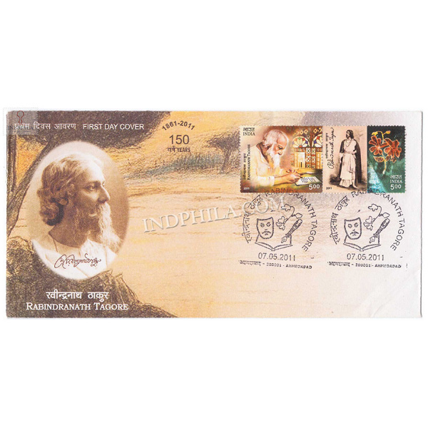 India 2011 Rabindra Nath Tagore 150 Years Of Birth Anniversary Fdc