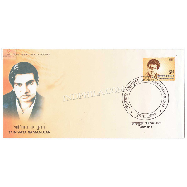 India 2011 Srinivasa Ramanujan Fdc