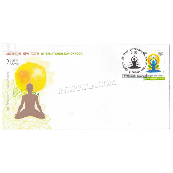 India 2015 1st International Day Of Yoga Fdc