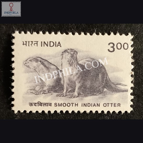 India 2002 Smooth Indian Otter Mnh Definitive Stamp