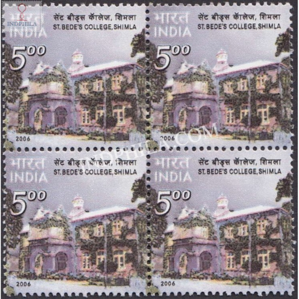 India 2006 St Bedes College Shimla Mnh Block Of 4 Stamp