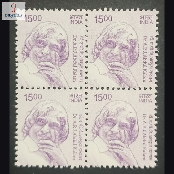 India 2019 Builders Of Modern India Dr A P J Abdul Kalam Mnh Block Of 4 Definitive Stamp