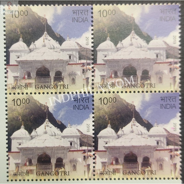 India 2019 Chardham Uttarakhand Gangotri Mnh Block Of 4 Stamp