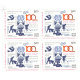 India 2020 Centenary Of Ilo Mnh Block Of 4 Stamp