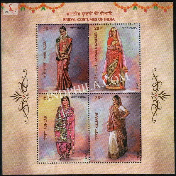 India 2023 Bridal Costumes Ii Mnh Miniature Sheet