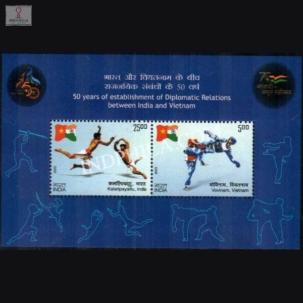 India 2023 India Vietnam Joint Issue Mnh Miniature Sheet