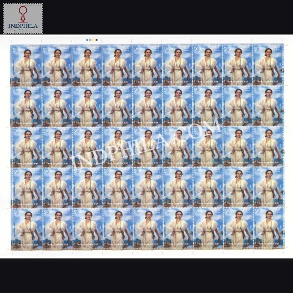 India 2023 Rani Abbakka Devi Mnh Full Sheet 45 Stamps