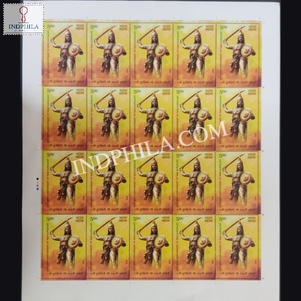 India 2023 Rani Durgavati Mnh Full Sheet 20 Stamps