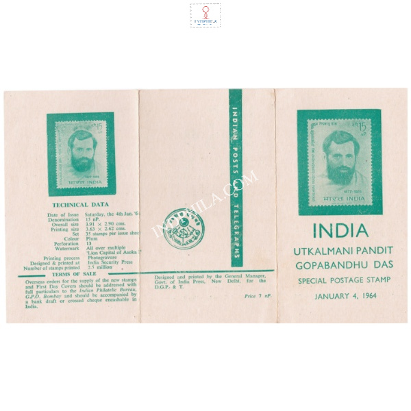 Pandit Gopabandhu Das Brochure 1964