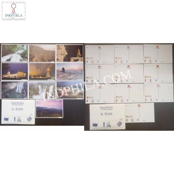 Tourist Places Of Karnataka Set Of 10 Post Cards