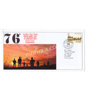 Army–postal–cover–on–indian–army–day–was–released–on–15–january–2024–issued–by–army–postal–service