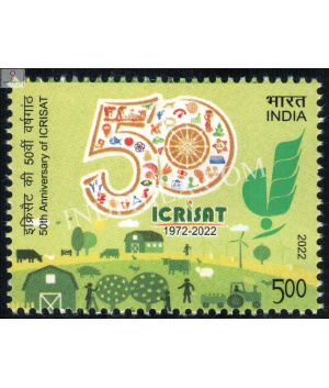 India 2022 Icrisat International Crop Research Institute For The Semi Arid Tropics Mnh Single Stamp