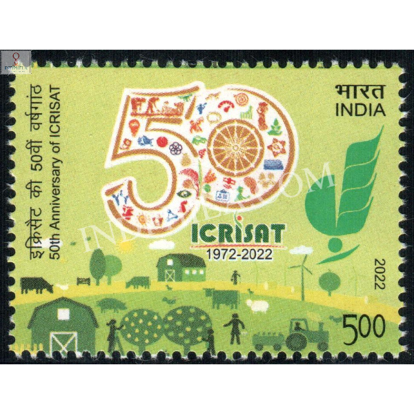 India 2022 Icrisat International Crop Research Institute For The Semi Arid Tropics Mnh Single Stamp