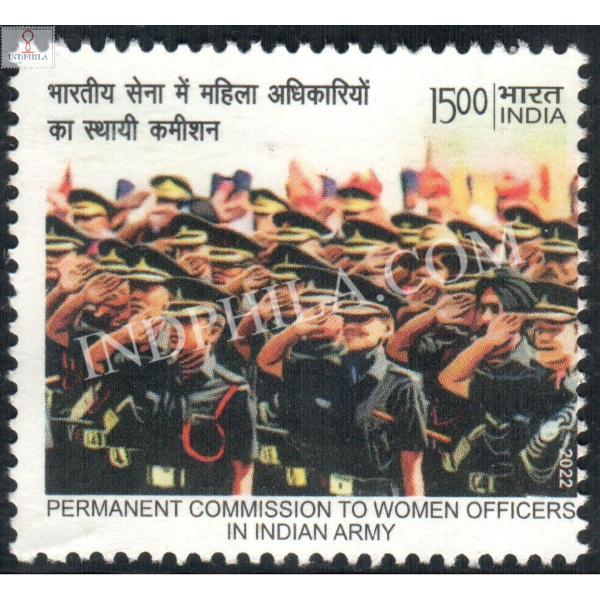 India 2022 Permanent Commission To Women Officers In Indian Army Salutation Mnh Single Stamp