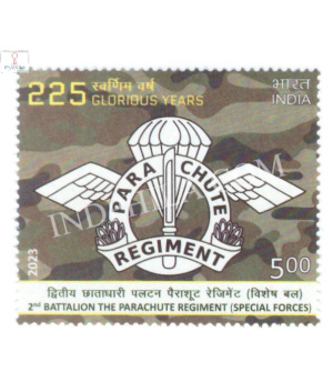 India 2023 2nd Battalion Parachute Regiment Mnh Single Stamp