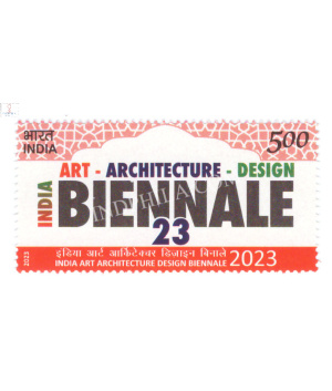 India 2023 India Art Architecture Sesogn Biennale Mnh Single Stamp