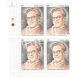 India 1997 Ram Manohar Lohia Mnh Block Of 4 Traffic Light Stamp