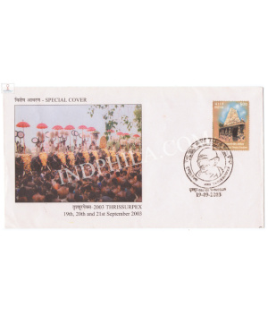 India 2003 Mahatma Gandhi Special Cover Of Thrissurpex 2003