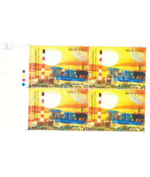 India 2015 Bhel Mnh Block Of 4 Traffic Light Stamp