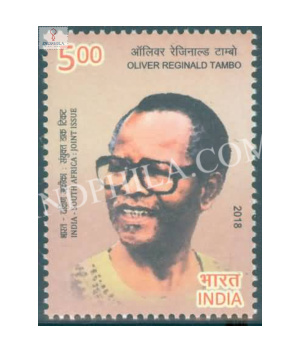 India 2018 India South Africa Joint Issue Oliver Reginald Tambo Mnh Single Stamp