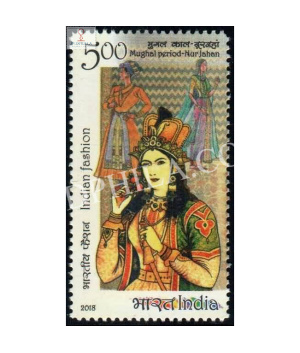 India 2018 Indian Fashion Through The Ages Noorjahan Mnh Single Stamp