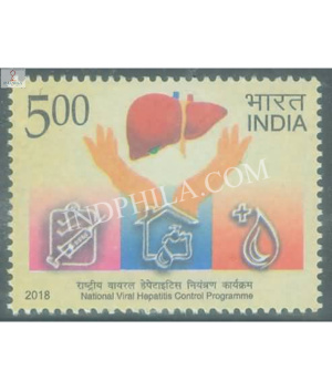 India 2018 National Viral Hepatitis Control Programme Mnh Single Stamp