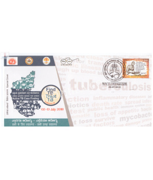 India 2018 Special Cover Of Active Tb Case Finding From Bangalore Karnataka