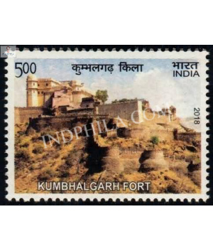 India 2018 Unesco World Heritage Sites In India Forts Kumbhalgarh Fort Mnh Single Stamp