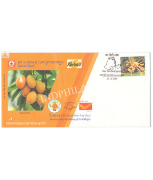 India 2019 Special Cover Of Kar Siri Mangoes Bangalore