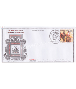 India 2019 Special Cover Of World Tourism Day From Bangalore Karnataka