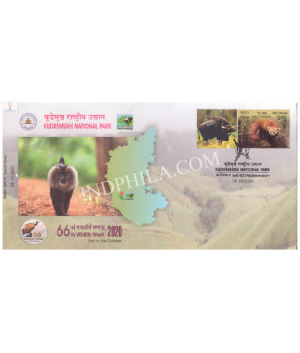 India 2020 Special Cover Of 66th Wildlife Week Kudremukh National Park With My Stamp Bangalore