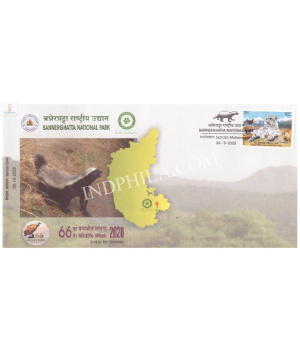 India 2020 Special Cover Of Bannerghatta National Park 66th Wildlife Weekfrom Bangalore Karnataka