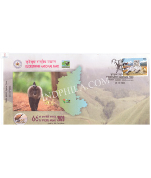 India 2020 Special Cover Of Kudremukh National Park 66th Wildlife Week From Bangalore Karnataka