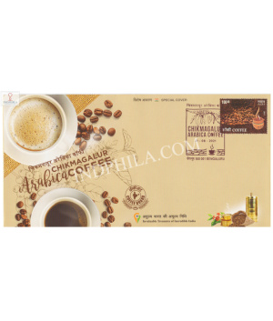 India 2021 Gi Tag Special Cover Of Chikmagaluru Arabica Coffee Was Released On 31st August 2021 Bengaluru Karnataka