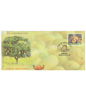 India 2021 Gi Tag Special Cover Of Jardalu Mango Was Released On 3rd September 2021 Bhagalpur Bihar