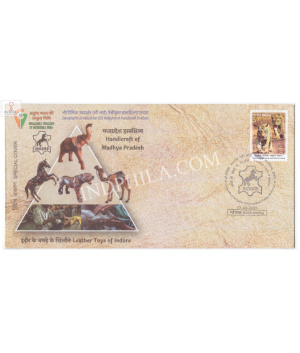 India 2021 Gi Tag Special Cover Of Leather Toys Of Indore Was Released On 17th August 2021 Bhopal Madhya Pradesh