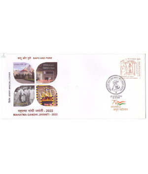 India 2022 Mahatma Gandhi Special Cover Of Mahatma Gandhi Jayanti Pune