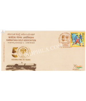 India 2022 Special Cover Of Celebrating 50 Years Of Karnataka Golf Association From Bangalore Karnataka