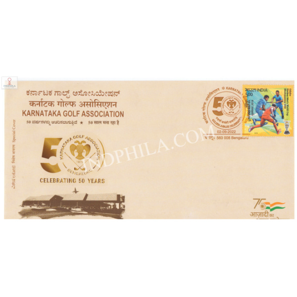 India 2022 Special Cover Of Celebrating 50 Years Of Karnataka Golf Association From Bangalore Karnataka